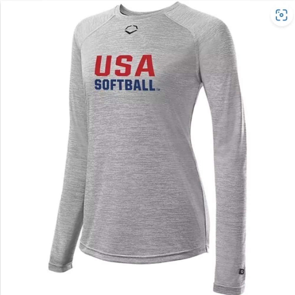 EvoShield Women's Size L - USA Softball Long Sleeve Shirt